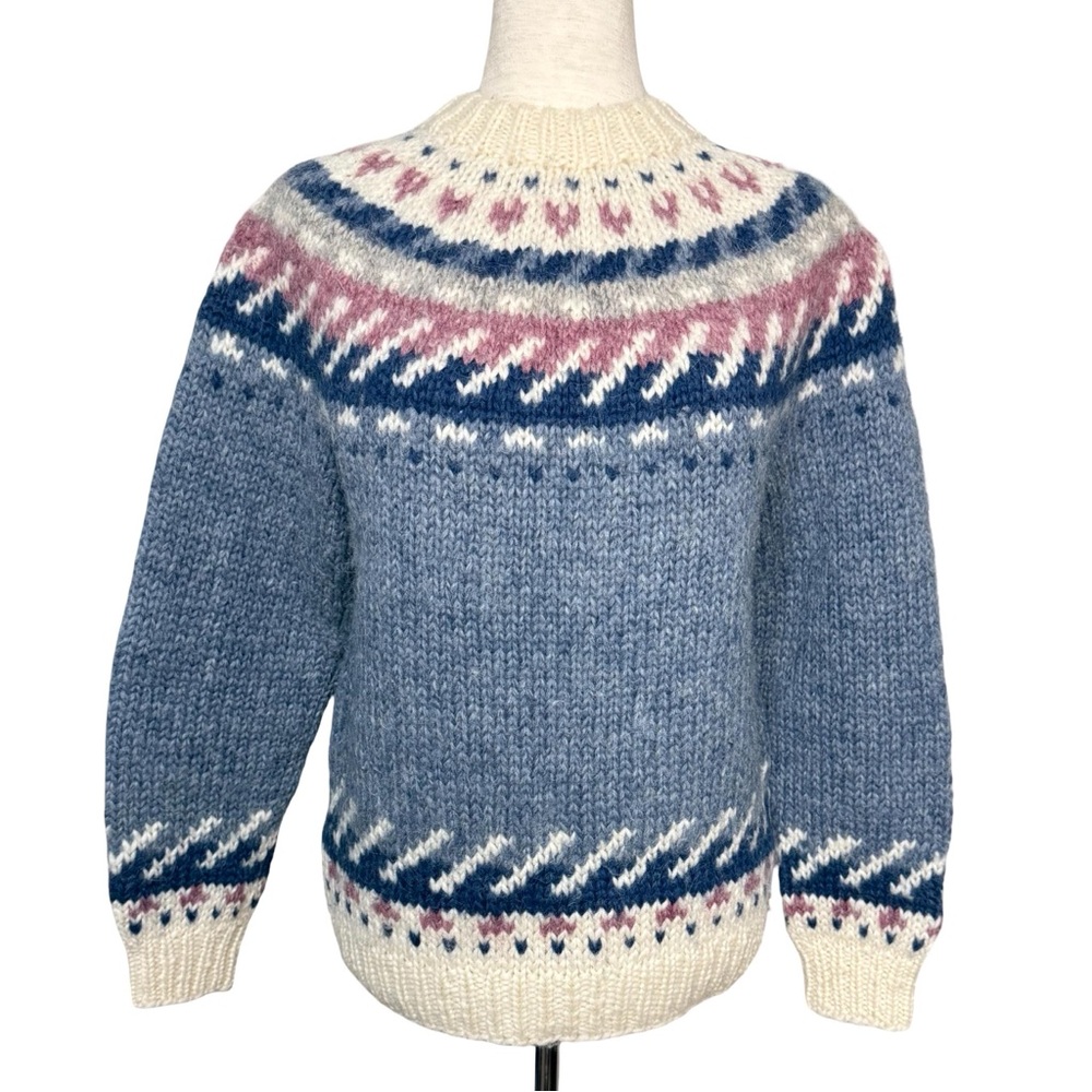 1970s vintage Hilda 100% Icelandic Wool Sweater - ladies small